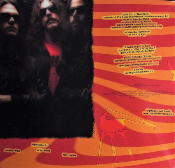 Nightstalker (2) : Just A Burn (LP, Album, Ltd, Ora)