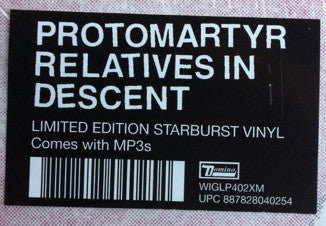 Protomartyr (2) : Relatives In Descent  (LP, Album, Ltd, Pin)