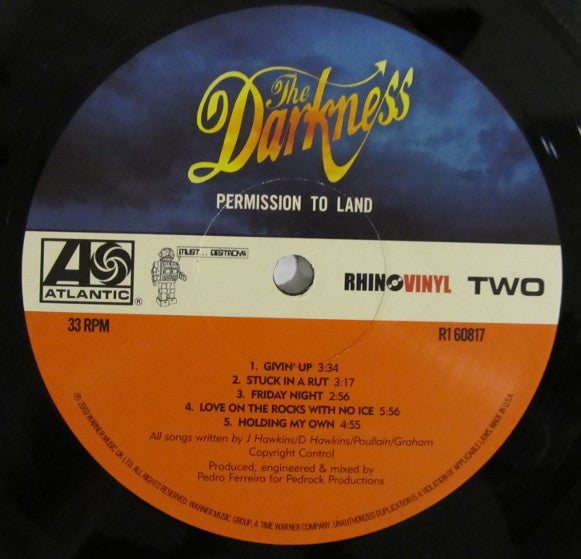 The Darkness : Permission To Land (LP, Album, Gat)