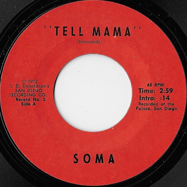SOMA (63) : Tell Mama (7")