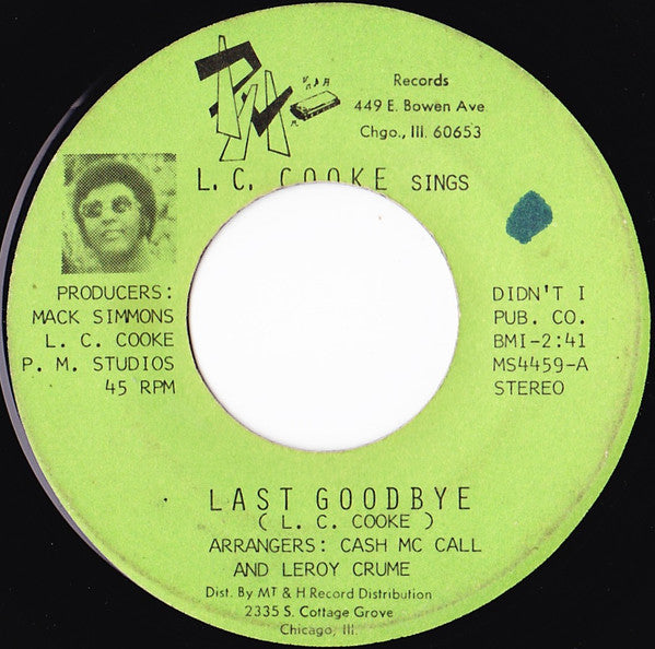 L.C. Cooke* : Last Goodbye (7")