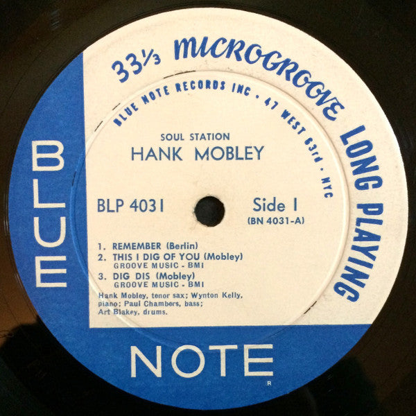 Hank Mobley : Soul Station (LP, Album, Mono)