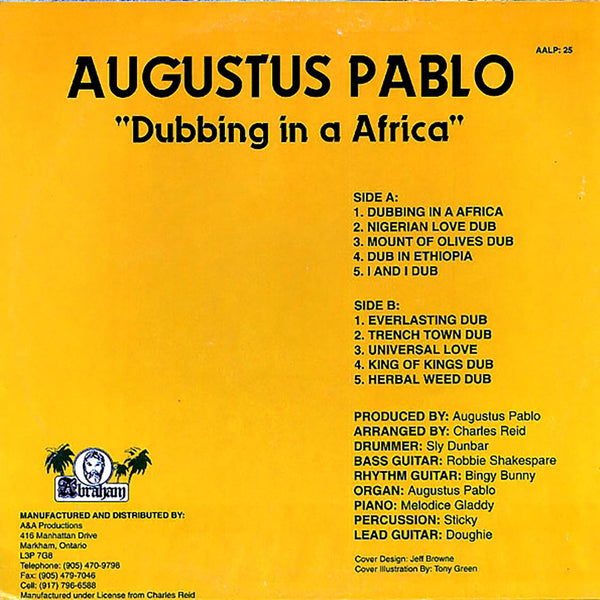 Augustus Pablo - Dubbing In A Africa LP [Clocktower]