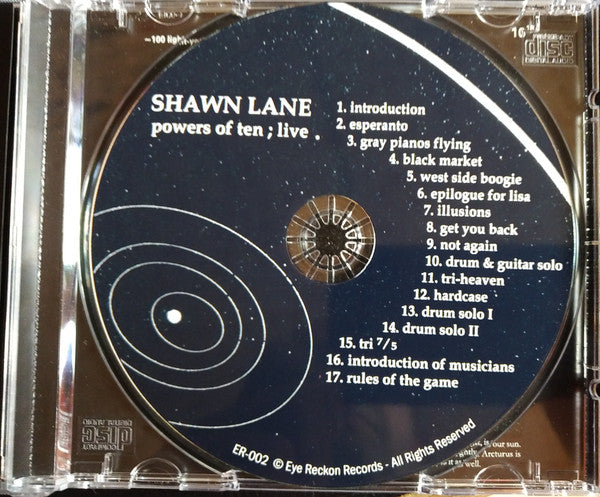 Shawn Lane : Powers Of Ten ; Live (CDr, Album)