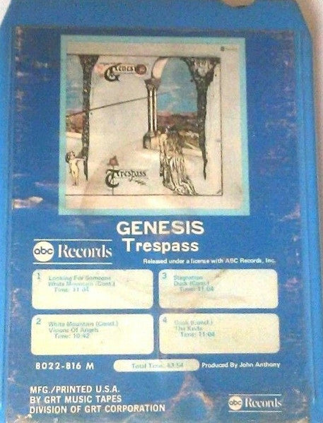 Genesis : Trespass (8-Trk, Album, RE)