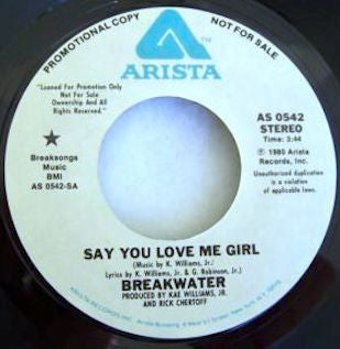 Breakwater : Say You Love Me Girl (7", Single, Mono, Promo)