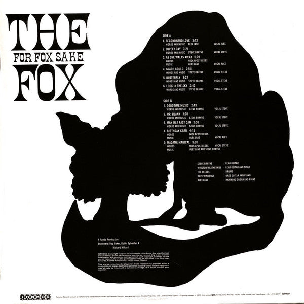 The Fox (4) : For Fox Sake (LP, Album, RE)