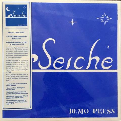 Seiche (2) : Demo Press (LP, Album, Ltd, Num, RE)
