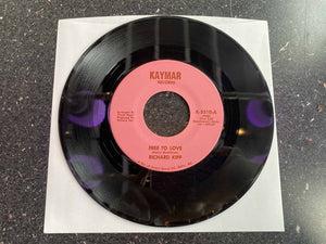 Richard Kipp : Free To Love (7")