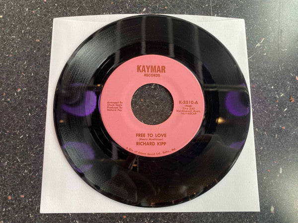 Richard Kipp : Free To Love (7")