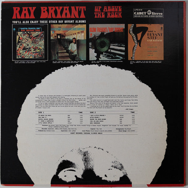 Ray Bryant : Up Above The Rock (LP, Album)