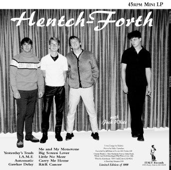 The Hentchmen With Jack White (2) : Hentch-Forth (12", MiniAlbum, Ltd)