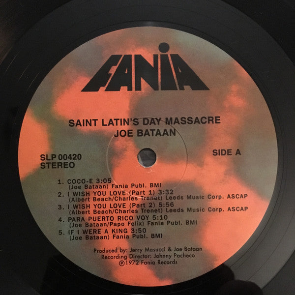 Joe Bataan : Saint Latin's Day Massacre (LP, Album, RE)