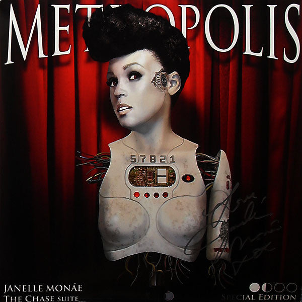 Janelle Monáe : Metropolis: The Chase Suite (12", EP, Ltd, Che + CD, EP, Bon + RE, S/Edition)