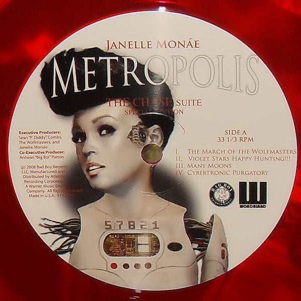 Janelle Monáe : Metropolis: The Chase Suite (12", EP, Ltd, Che + CD, EP, Bon + RE, S/Edition)