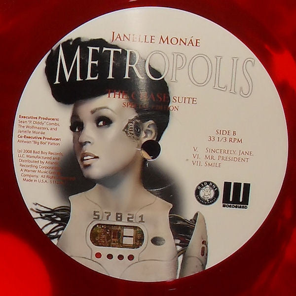 Janelle Monáe : Metropolis: The Chase Suite (12", EP, Ltd, Che + CD, EP, Bon + RE, S/Edition)
