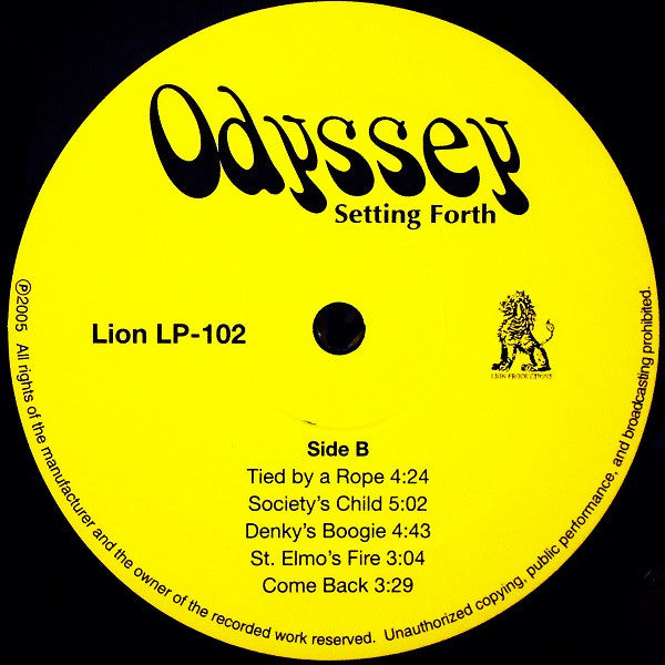 Odyssey (22) : Setting Forth (LP, Album, RE, Gat)