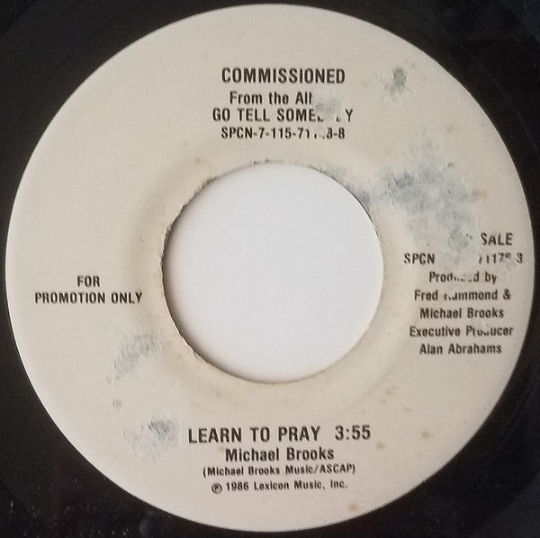 Commissioned : Learn To Pray (7", Single, Promo)