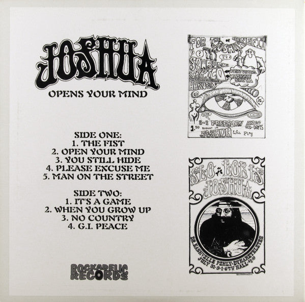 Joshua (31) : Opens Your Mind (LP, Album, Gat)