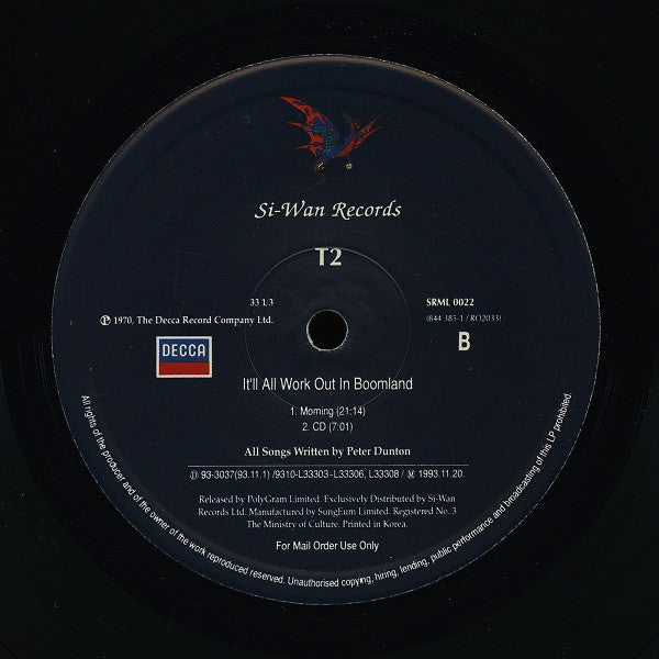 T2 (3) : It'll All Work Out In Boomland (LP, Album, RE)