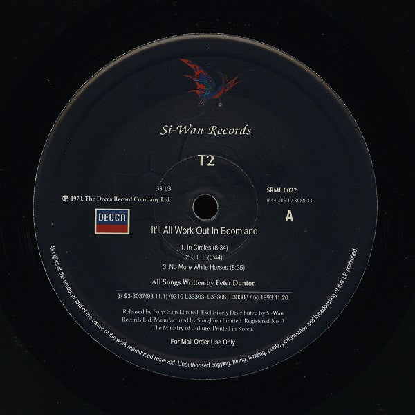 T2 (3) : It'll All Work Out In Boomland (LP, Album, RE)