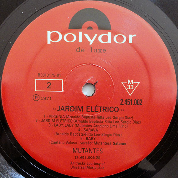 Mutantes* : Jardim Elétrico (LP, Album, Ltd, RE, 180)