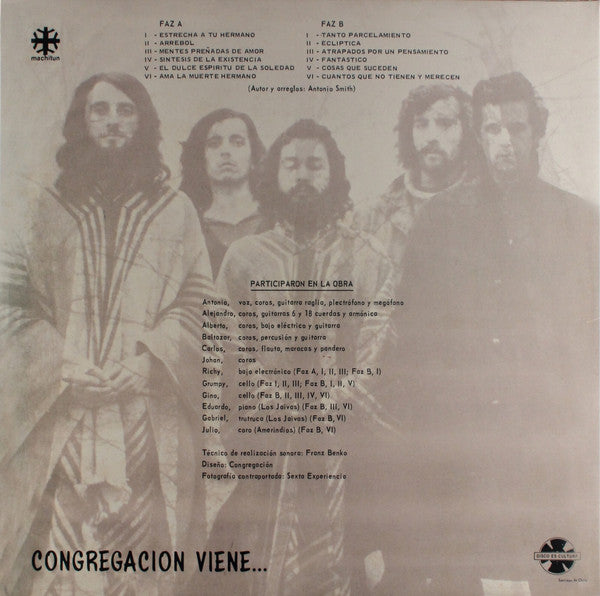 Congregacion : Congregacion Viene... (LP, Album, Mono, RE)
