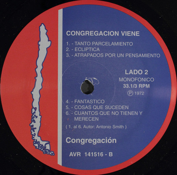Congregacion : Congregacion Viene... (LP, Album, Mono, RE)