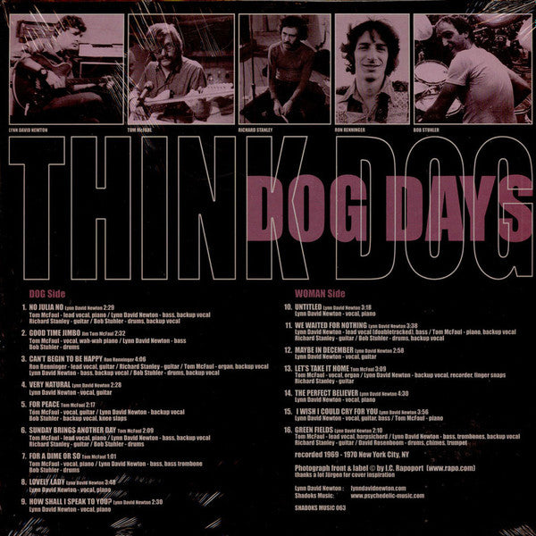 Think Dog : Dog Days (LP, Album, Ltd)