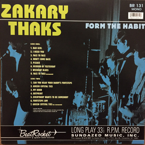 Zakary Thaks : Form The Habit (LP, Comp, Mono, 180)