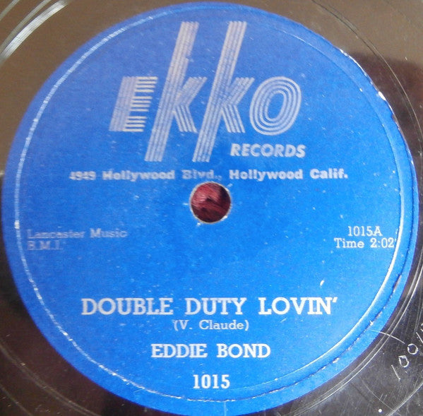 Eddie Bond : Talking Off The Wall (7", Single)