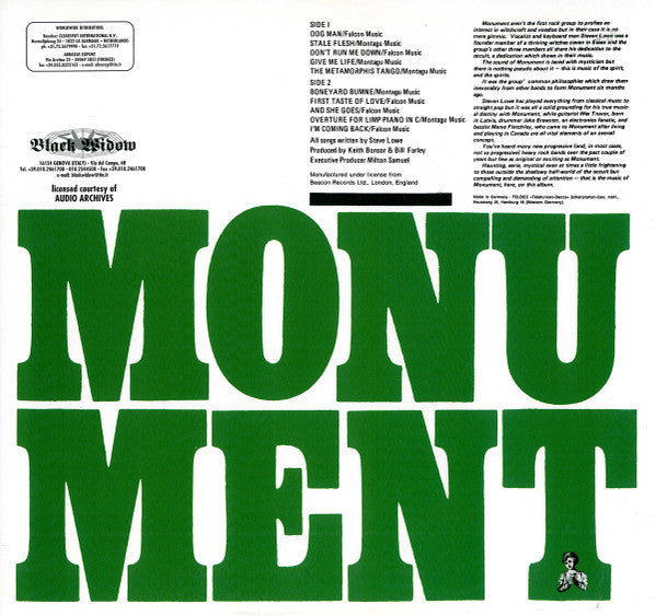 Monument (5) : The First Monument (LP, Album, Ltd, RE)