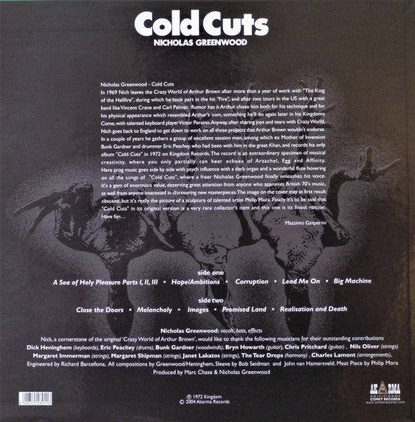 Nicholas Greenwood* : Cold Cuts (LP, Album, RE)