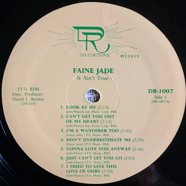 Faine Jade : It Ain't True (LP, Comp, Tan)