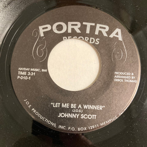 Johnny Scott : Let Me Be A Winner (7", Lon)
