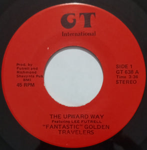 Golden Travelers : The Upward Way / Lifted The Name Of Jesus (7")