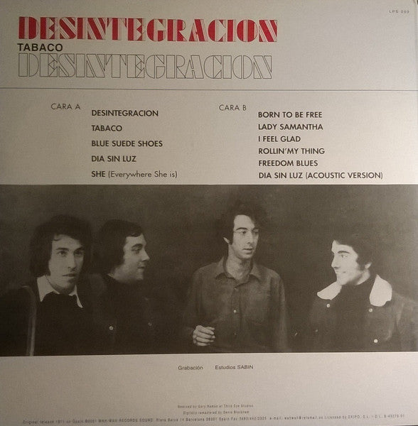 Tabaco (2) : Desintegracion (LP, Album, RE)