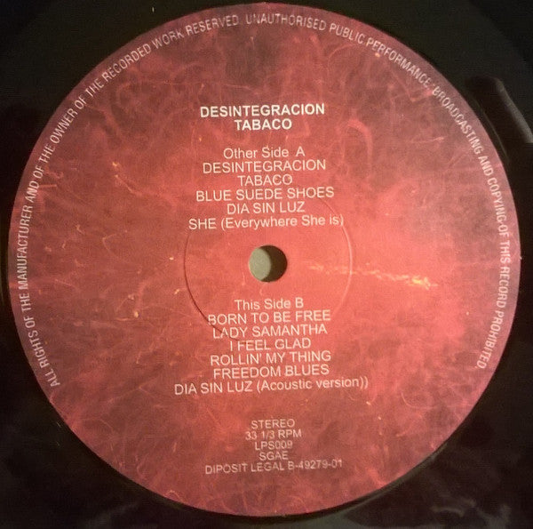 Tabaco (2) : Desintegracion (LP, Album, RE)