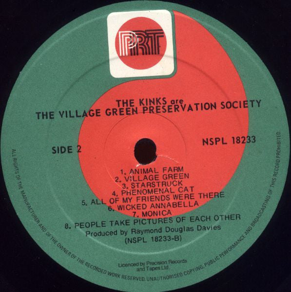 The Kinks : The Kinks Are The Village Green Preservation Society (LP, Album, RE)