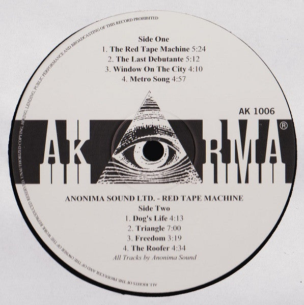 Anonima Sound Ltd.* : Red Tape Machine (LP, Album, RE, Gat)