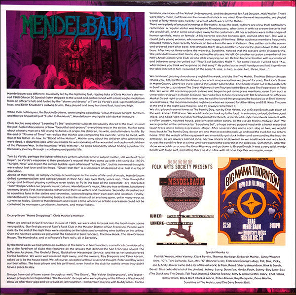 Mendelbaum : Mendelbaum (2xLP, Ltd, Num)