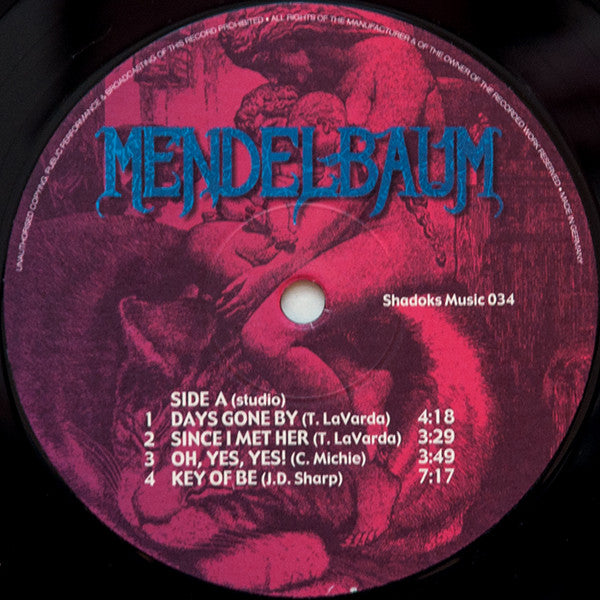 Mendelbaum : Mendelbaum (2xLP, Ltd, Num)