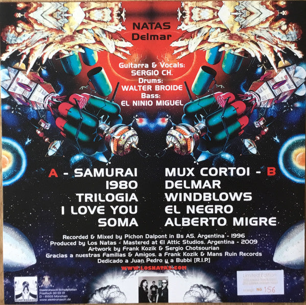 Los Natas : Delmar (LP, Album, Ltd, Num, RE, RM, Ora)