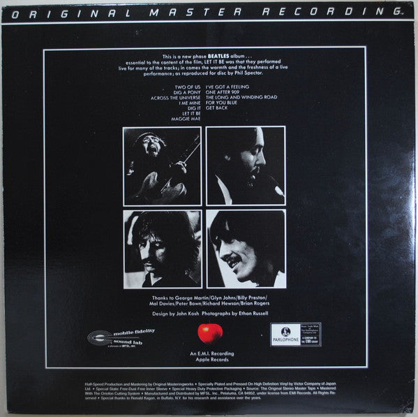 The Beatles : Let It Be (LP, Album, Ltd, RE, RM, Gat)