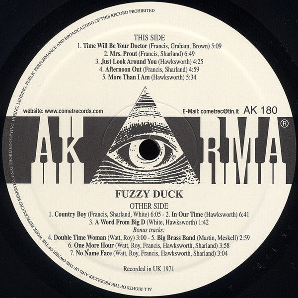 Fuzzy Duck : Fuzzy Duck (LP, Album, RE, 180)