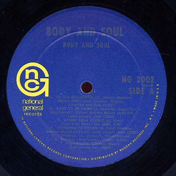 Body And Soul (6) : Body And Soul (LP, Album)