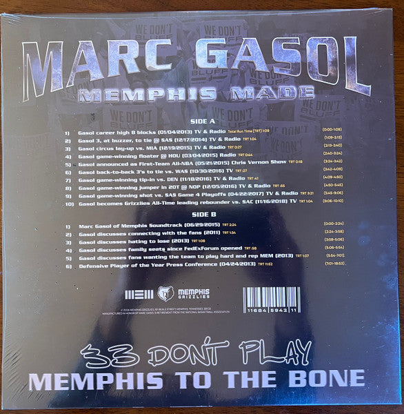 Marc Gasol : Memphis Made (LP)