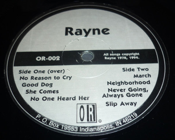 Rayne (3) : The Black Album (LP, Album, Num, RE)