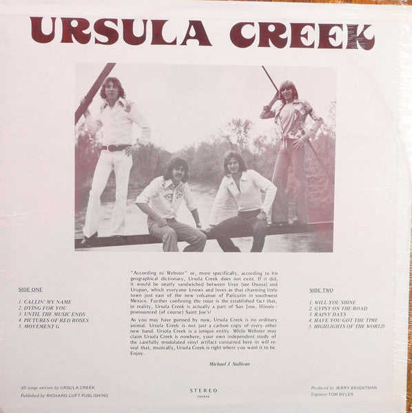 Ursula Creek : Ursula Creek (LP, Album)