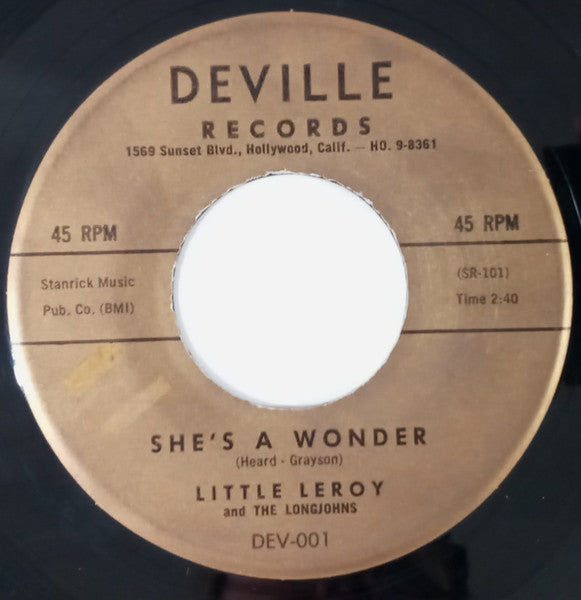 Little Leroy And The Longjohns / Miles & Andrew : She's A Wonder / It's Heaven (7")